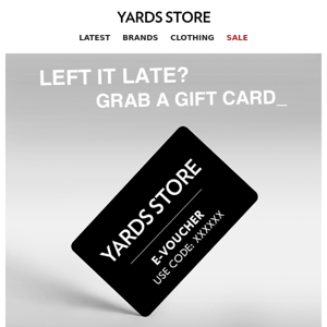 Left It Last Minute? Grab A Giftcard