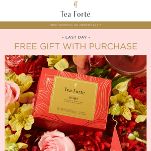 Ruby is for Tea Lovers – today's complimentary gift!