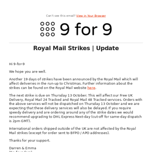 Royal Mail Strikes | Update
