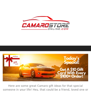 Camaro Holiday Gift Guide