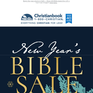 Our 1st Bible Sale of 2023!