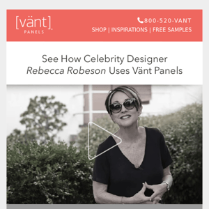 Celebrity Designer Rebecca Robeson Loves Our Panels! || 10% OFF Inside