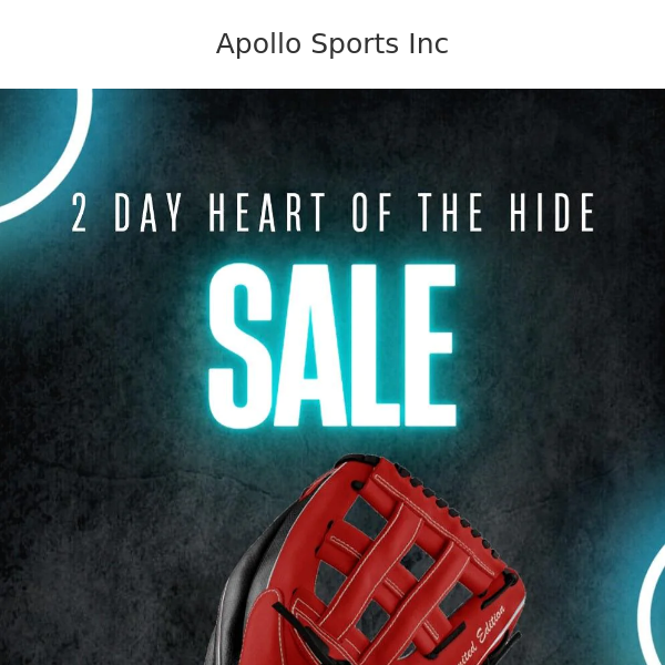 Rawlings Heart of the Hide 2-Day SALE