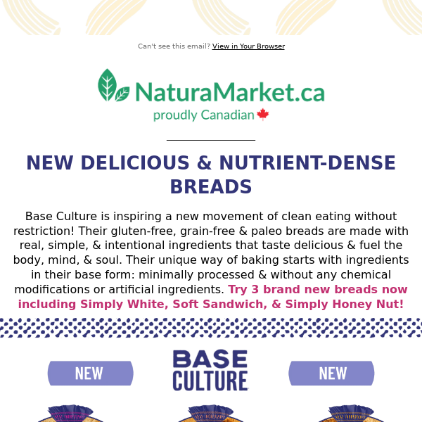 Try New Nutrient-Dense Bread by Base Culture & Fun Pasta Shapes from Banza