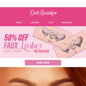 50% OFF: Faux Lashes ⏰ Ends Soon!