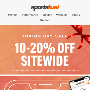 BOXING DAY SALE ON NOW