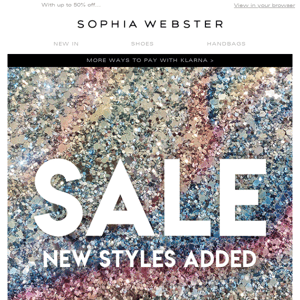 NEW STYLES ADDED TO THE SALE!