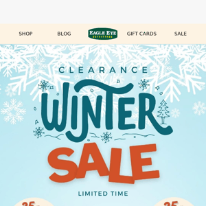 Winter Clearance Starts in 3...2...1!❄️