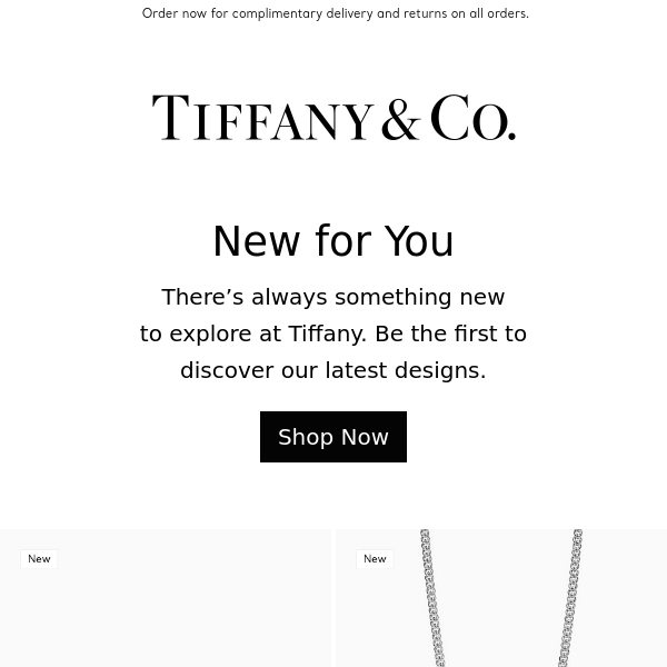 Tiffany & Co, Discover What’s New