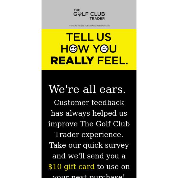 Get A $10 gift card! Your Opinion Pays