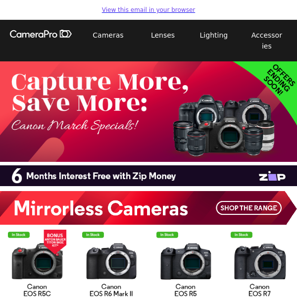 March into Savings: Canon Deals Await!