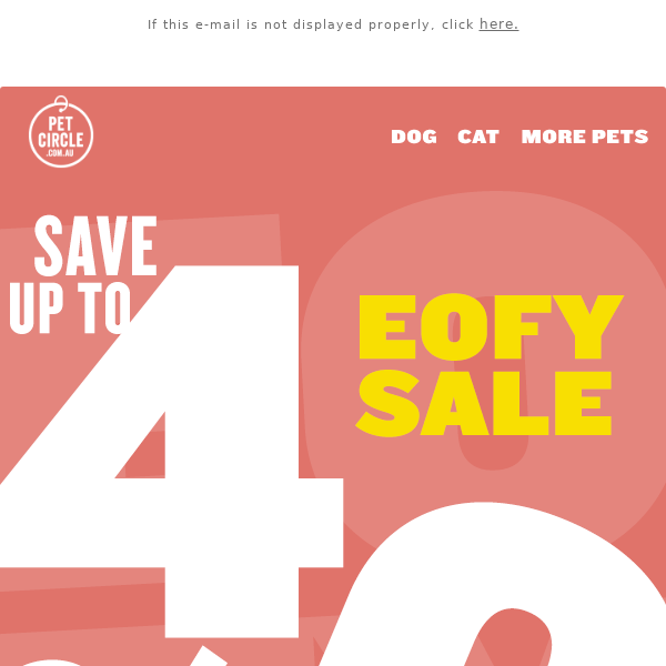 EOFY SALE 🥰 up to 40% off! PLUS 50% off CHUCKIT - 24 hours ONLY!!