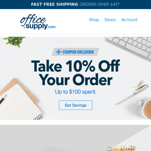 [ARRIVED ✓] 10% off your order starts today!