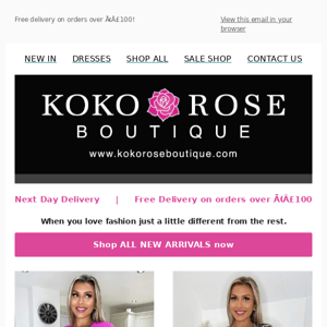 It's all about the New Arrivals at Koko Rose...have a look❤