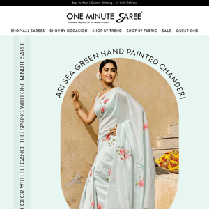 Bloom This Spring With One Minute Saree