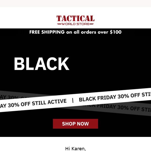 🚨 Black Friday 30% OFF still active