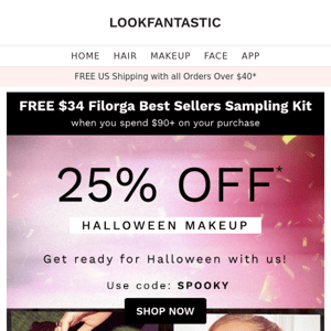 25% Off Makeup 🎃 Get Ready For Halloween With Us