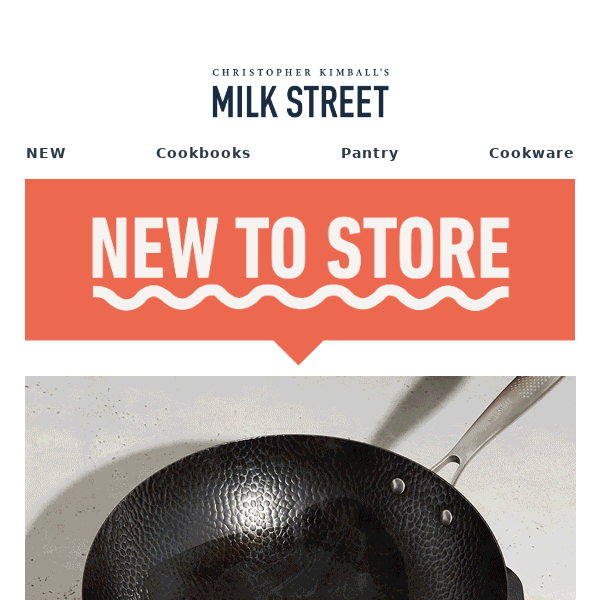 Milk Street 3-Piece 13-inch Hammered Carbon Steel Wok | Milk Street Store