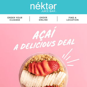 👀 Açaí a delicious deal: Get 50% OFF a bowl!