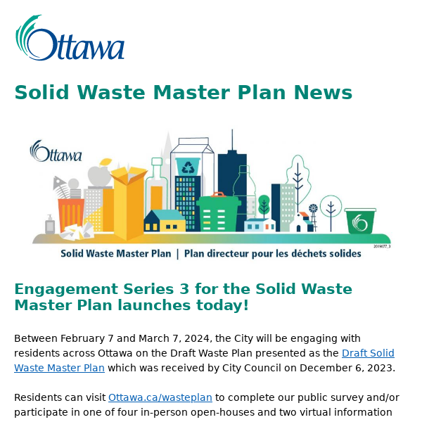 Solid Waste Master Plan Update: Engagement Series 3 is now live!