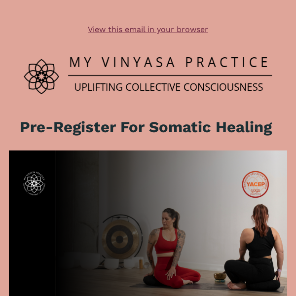 Don't Miss Your Chance To Join Somatic Healing