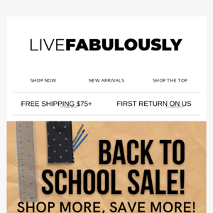 😍35% OFF! BACK TO SCHOOL