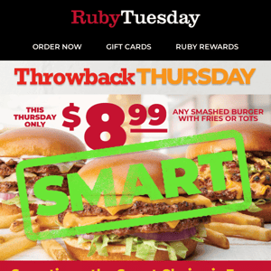 $8.99 Smashed Burgers – TODAY ONLY! 🍔