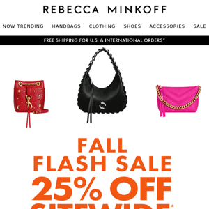 Fall Flash Sale: 25% Off Sitewide!
