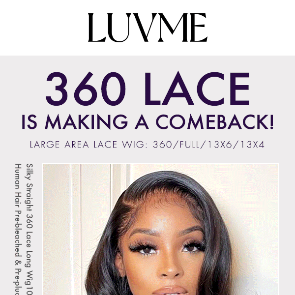 360 LACE is making a comeback! - Luvme Hair