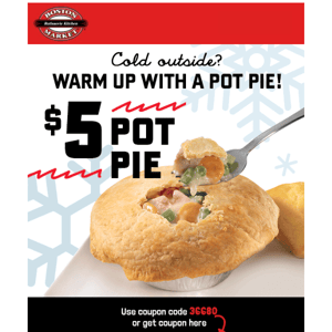 Happy Winter Solstice!! Warm Up Today With $5 Pot Pie!!