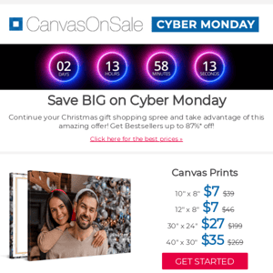 Huge Cyber Monday Sale! Up to -87%