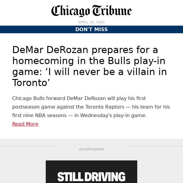 Bulls' DeRozan: ‘Never be a villain in Toronto’