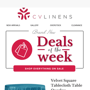 Selected Luxurious Velvet Linens on Sale Now! 🤩