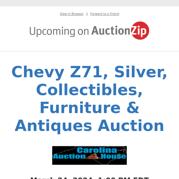 Chevy Z71, Silver, Collectibles, Furniture & Antiques Auction