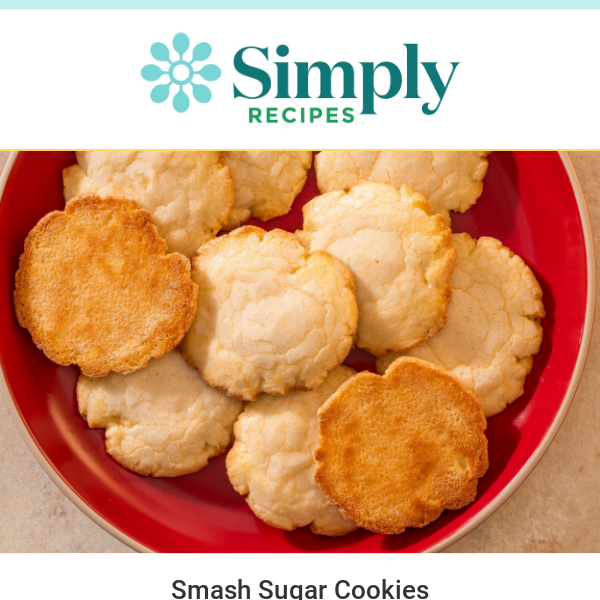 Smashed Sugar Cookies Recipe