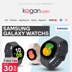 ⌚ Samsung Galaxy Watch5 - Up to 30% OFF RRP While Stocks Last!*