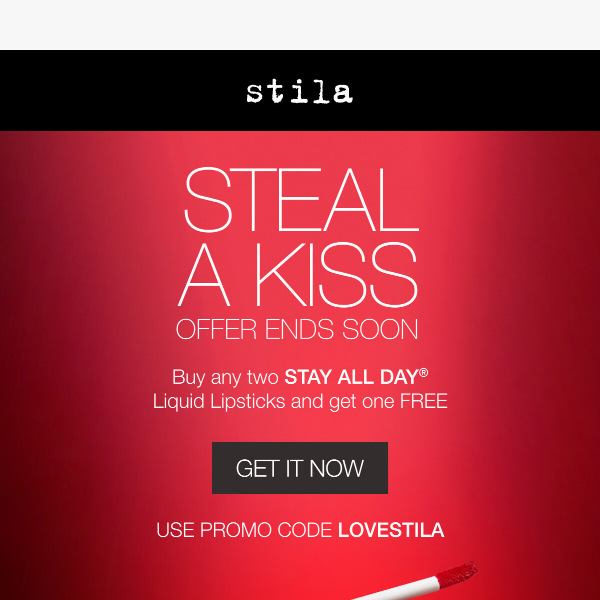 Steal a Kiss: Buy Two Liquid Lipsticks, Get One Free