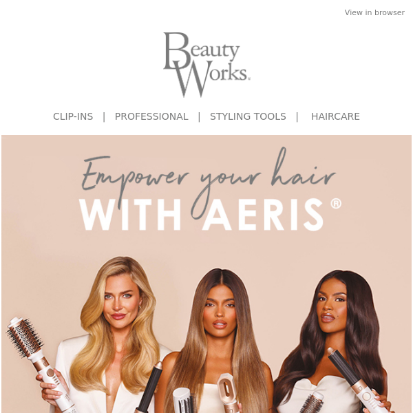 Exclusive to Beauty Works: The AERIS® edit 🌬️