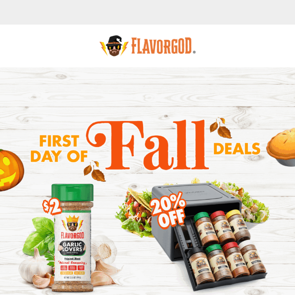 🍂 First Day of Fall Deals - Save on Combos & Spice Racks 🍂