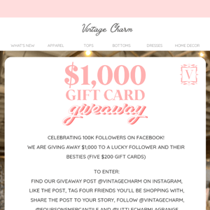 $1000 Gift Card Giveaway!🙌🛍️🤩