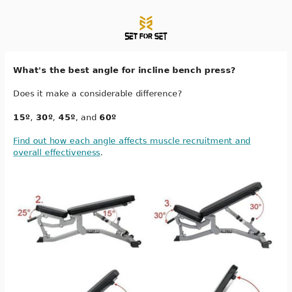 Best Angle For Incline Bench?