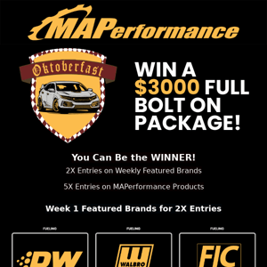 Win a $3000 Full Bolt-On Package! 😍