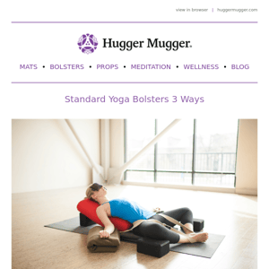 Standard Yoga Bolsters 3 Ways