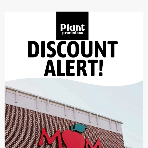 🚨 Discount Alert at Mom's Organic Market! 🚨