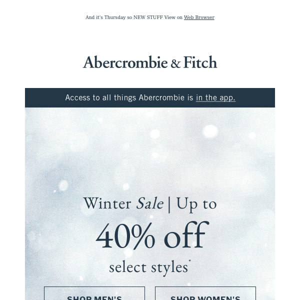 40% Off Abercrombie & Fitch PROMO CODE: (8 ACTIVE) Jan 2024