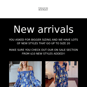 YOUR NEW DRESS IS HERE!