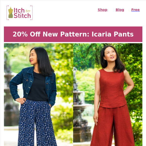 New Sewing Pattern: Icaria Pants