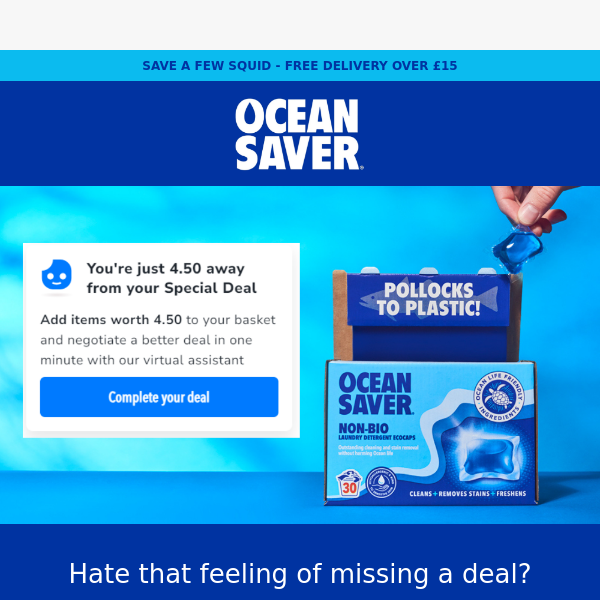 Ocean Saver - never miss out again