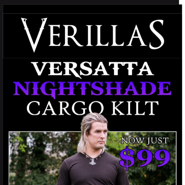 😎 2 Free Icon Pockets Steal + $99 Versatta Nightshade Kilts 😍