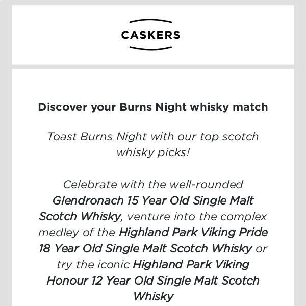 Toast Burns Night with top Scotches! 🥃